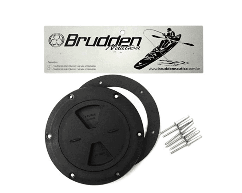 KIT TAMPA INSPECAO 100mm - Brudden Naútica