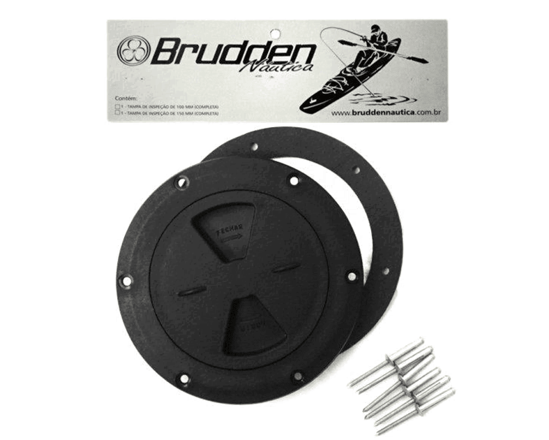 KIT TAMPA DE INSPECAO 150mm - Brudden Naú...