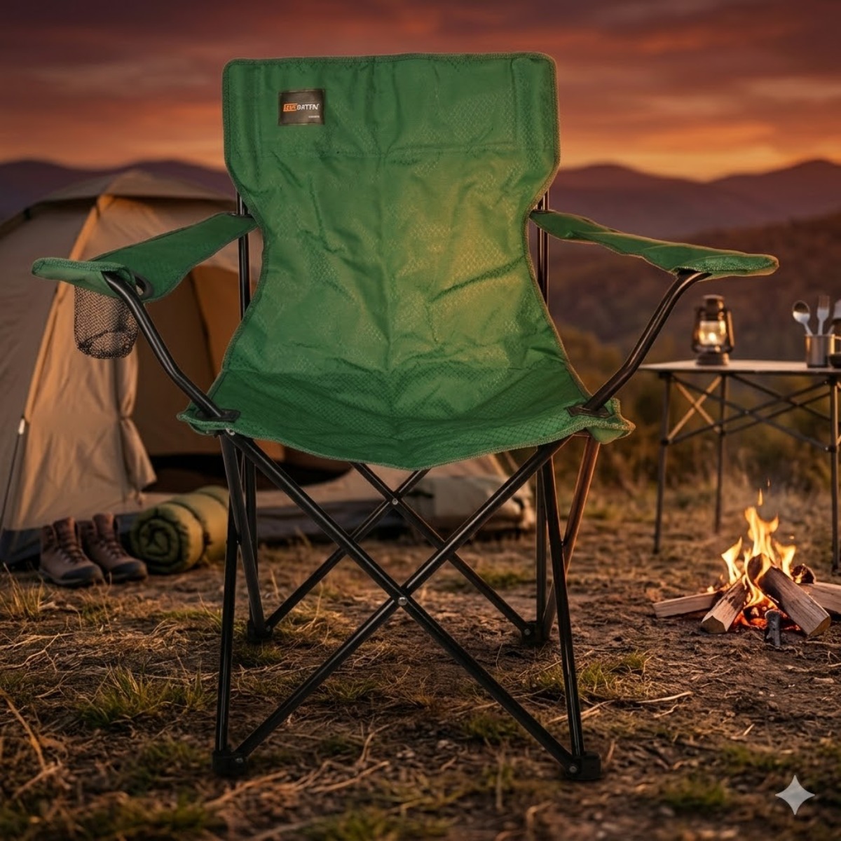 Cadeira Camping Dobrável em Aço Alvorada ...