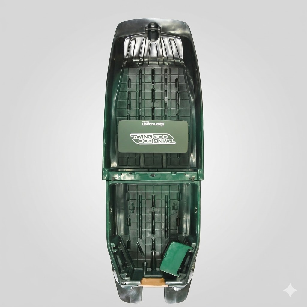 Twinggoo Modular Boat - Verde e Preto - B...