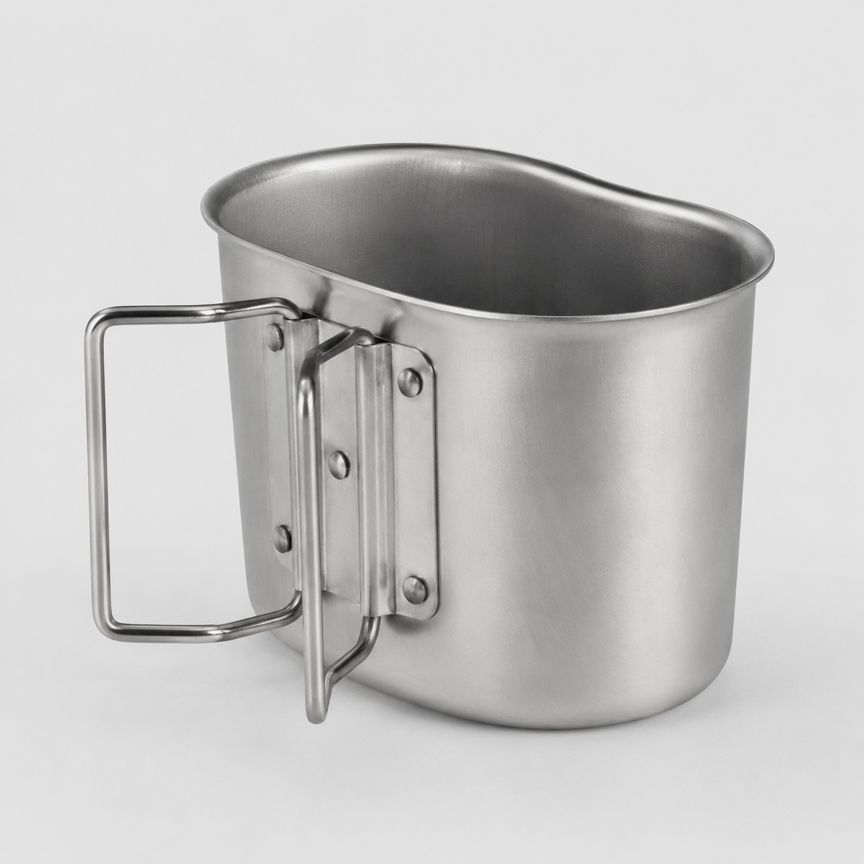 Caneca Para Cantil Metálica Com Alça Dobr...