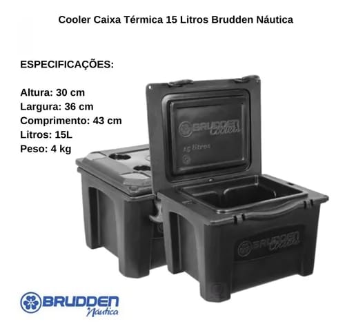 KIT BRUDDEN-COOLERS PRETA 15LTS