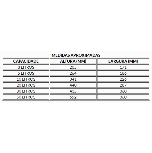 VASILHAME PARA MILKAN M20 LITROS
